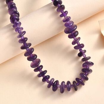 Afrikanische Amethyst-Halskette, 50 cm - 240 ct.