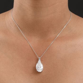 D'Joy Moissanit Anh&auml;nger mit 50cm Kette - 15,70 ct.