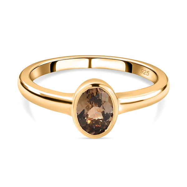 AA nat&uuml;rlicher, goldener Tansanit-Ring - 0,75 ct.