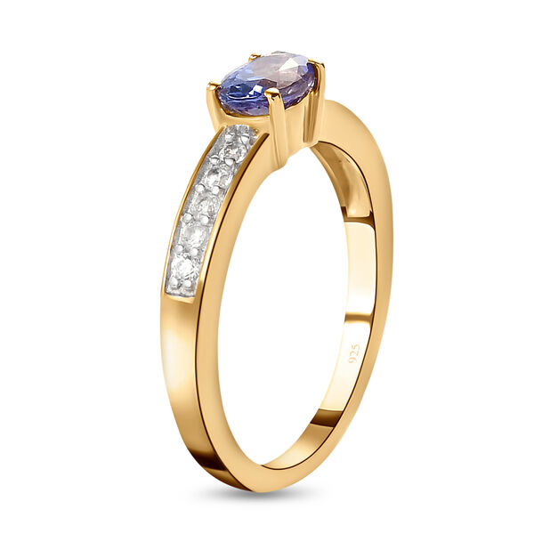 Tansanit und Zirkon Ring - 0,49 ct. image number 5
