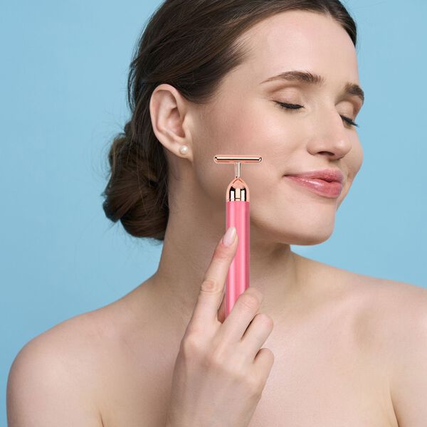 4-in-1 Gesichtsroller-Massager, Ros&eacute;gold image number 11