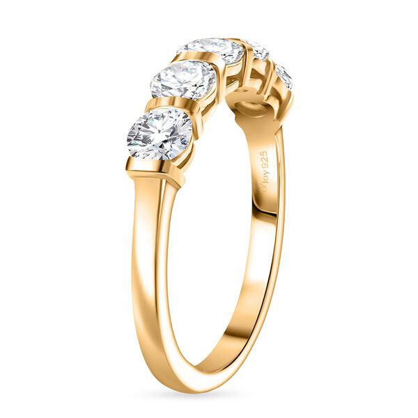 D'Joy Moissanit Schmuckset, 925 Silber vergoldet - 2,26 ct. image number 5