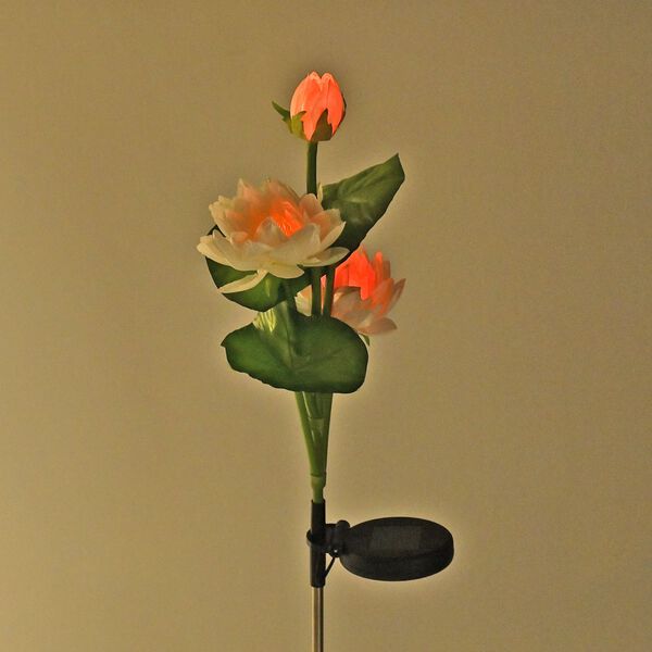 Solarbetriebene Lotuslampe mit LEDs image number 4