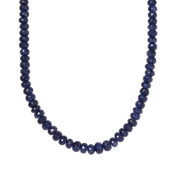 Blaue Saphir-Halskette, 45 cm - 160 ct. image number 0