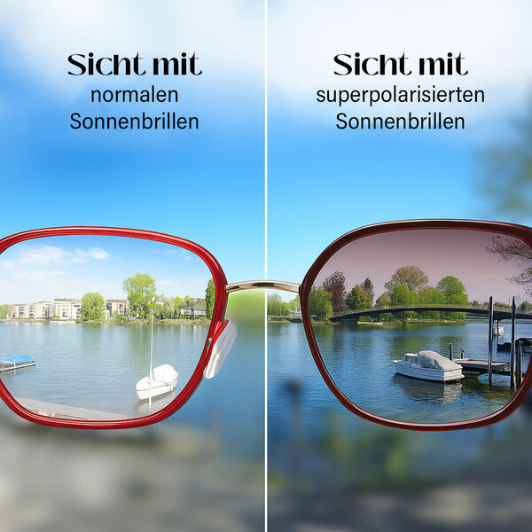 Sole und Luce - Swiss Eyewear - Polarisierte Sonnenbrille, Cassis image number 3