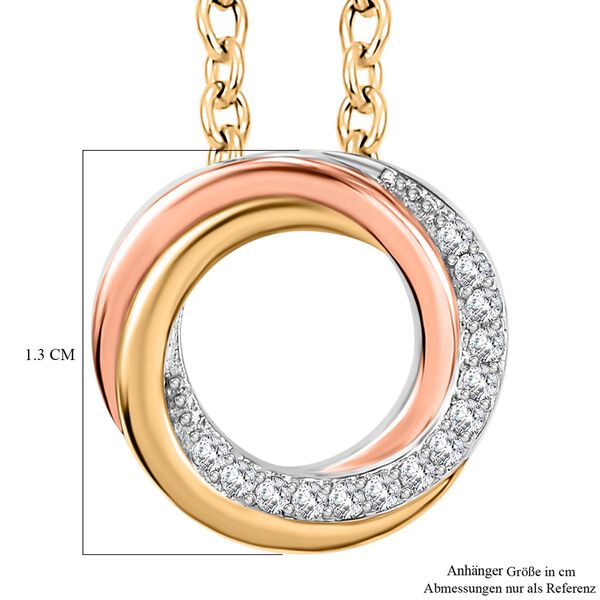 Moissanit 1,3cm Anh&auml;nger mit 50cm Kette - 0,17 ct. image number 6