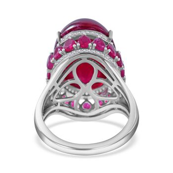 AA Afrikanischer Rubin Ring, ca. 32,05 ct.