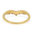 Diamant-Ring, 925 Silber Gelbgold Vermeil  ca. 0,25 ct image number 4
