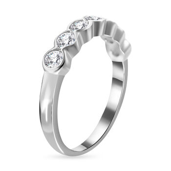 Lustro Stella - Wei&szlig;er Zirkonia Ringe 925 Silber rhodiniert (Gr&ouml;&szlig;e 21.00) ca. 1.48 ct