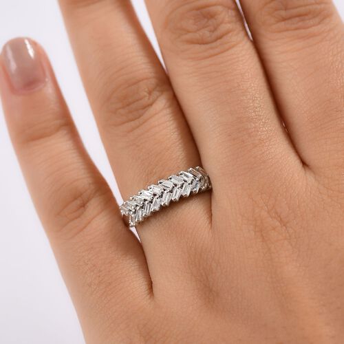 Lab Grown Diamant SI Ring 925 Silber rhodiniert (Größe 18.00) ca. 0,56 ct image number 2