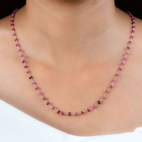 Blush afrikanische Rubin-Halskette image number 3