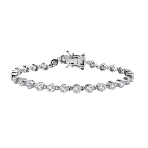 Moissanit Armband, ca. 18 cm, 925 Silber rhodiniert, ca. 2.84 ct image number 0