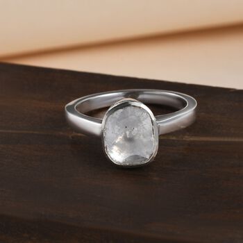 Handgearbeiteter, nat&uuml;rlicher Polki Diamant-Ring - 0,50 ct.