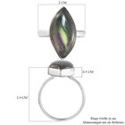 Labradorit Solitär Ring 925 Silber platiniert  ca. 7,05 ct image number 6