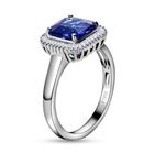 RHAPSODY AAAA Tansanit und Diamant-Ring, VS E-F, 950 Platin  ca. 3,41 ct image number 4