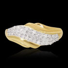 Diamant-Ring, 925 Silber Gelbgold Vermeil  ca. 0,47 ct image number 1