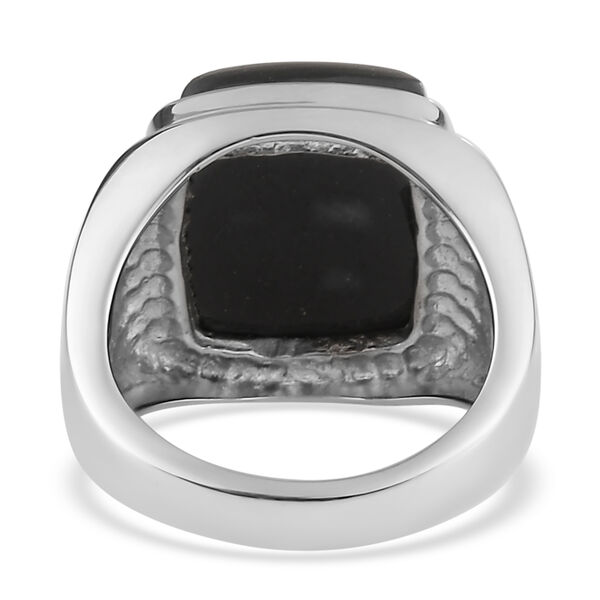 Kalifornien schwarze Jade Ring Edelstahl  ca. 14,78 ct image number 5