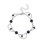 Blauer Sandstein Armband ca. 19 cm Reiner Edelstahl ca. 18.90 ct