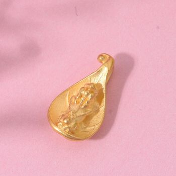 Pixiu-Blatt Anh&auml;nger in 999 Gold