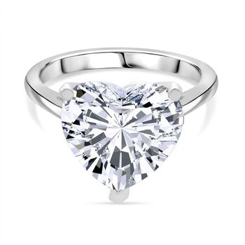 LUXURIANT DIAMOND - Lab Grown Diamant (12.5 mm) VS-EF IGI zertifiziert Ring 950 Platin (Gr&ouml;&szlig;e 18.00) (10-15 Werktage Lieferzeit) ca. 7.50 ct