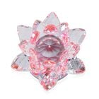 2er-Set Kristallklare Lotusblume mit Drehsockel und Geschenkbox, Rosa image number 5