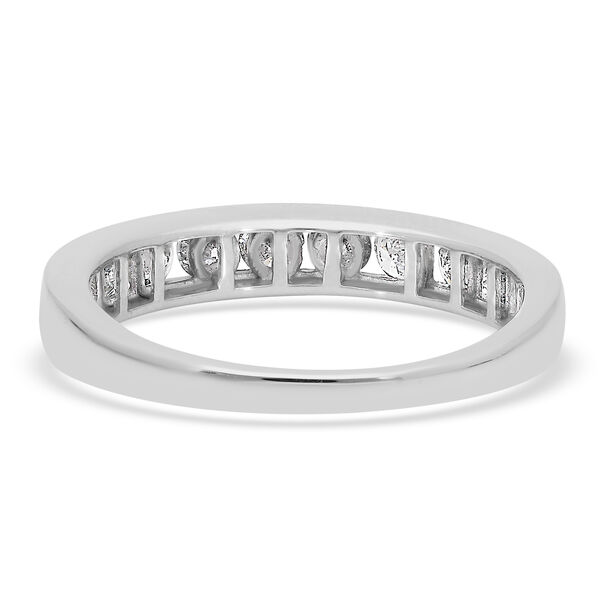 Diamant zertifiziert I2-I3/G-H Half Eternity Ring 375 Wei&szlig;gold image number 5