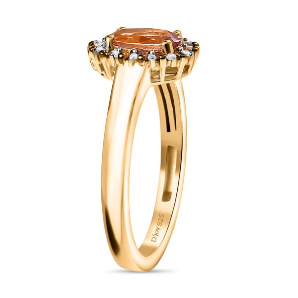 D'Joy Blush Turmalin, roter Diamant und Zirkon Ring - 1 ct. image number 4