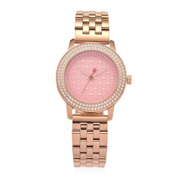 WILLIAM HUNT - Schweizer Uhrwerk, Saphirglas, Moissanit, Uhren 316L Edelstahl IP Rosa Plattierung