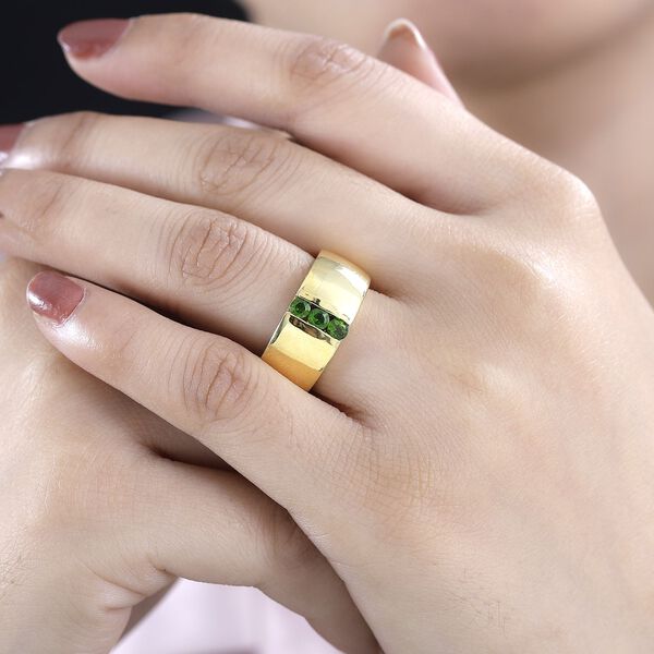 Nat&uuml;rlicher Chromdiopsid Ring - 0,47 ct. image number 3