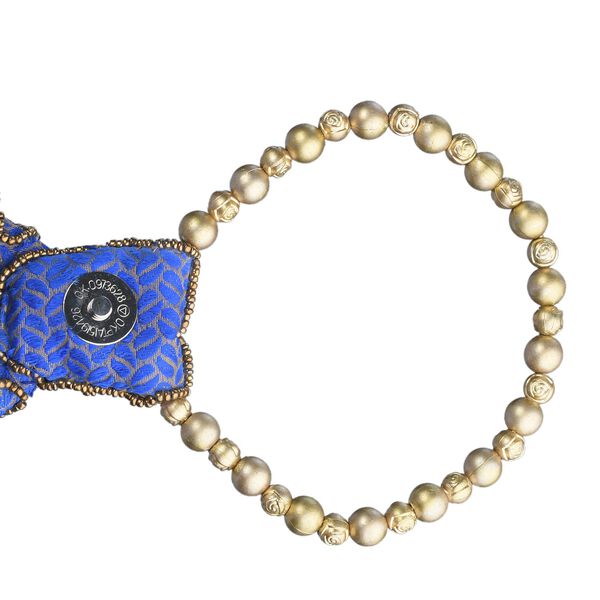 Gl&uuml;ckskekstasche aus Samtbrokat mit Perlen, lila image number 6