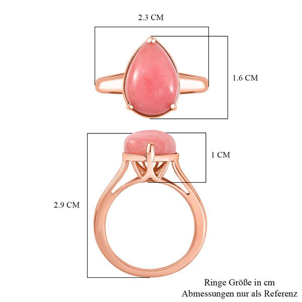 D&rsquo;joy AA Vinicunca-Peruanischer Opal Ring 925 Silber 750 ros&eacute;vergoldet (Gr&ouml;&szlig;e 18.00) ca. 3,96 ct image number 7