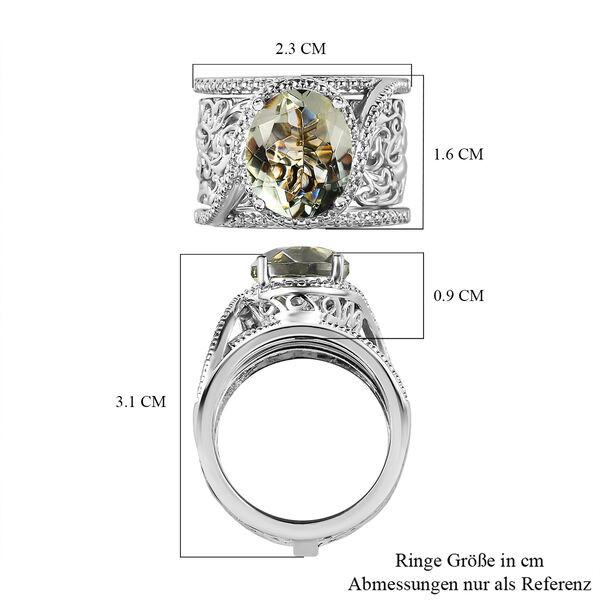 Prasiolith Cocktail Ring - 4,53 ct. image number 8