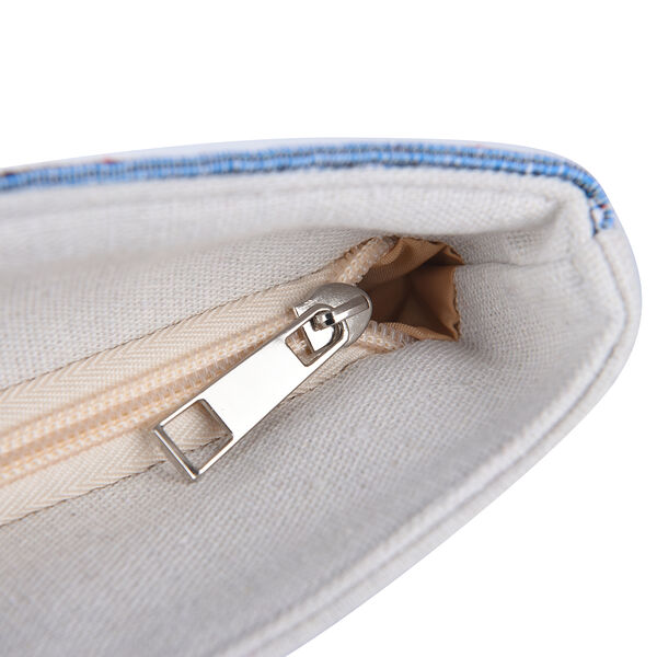 Gewebter Jute Handtasche mit Weihnachtsmotiv, Größe 42x34x9x37 cm, Eisenbahn image number 7