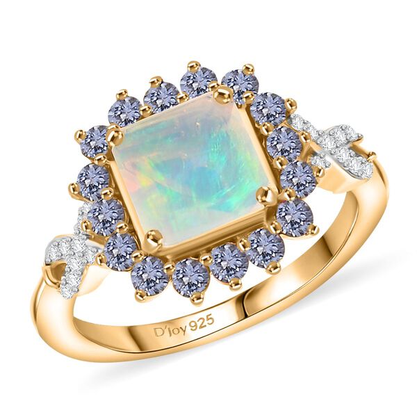 D'Joy äthiopisches Welo Opal, Tansanit und Moissanit Schmuckset image number 17