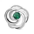 LUSTRO STELLA - Chromdiopsid Zirkonia Sonnenwirbel Anhänger, 925 Silber