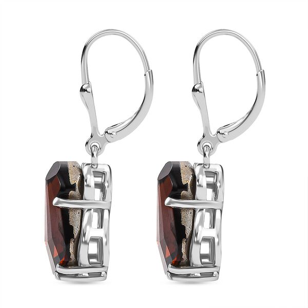 J Francis gefertigt mit SWAROVSKI- Geräucherte Topas Swarovski Kristall-Ohrringe image number 4