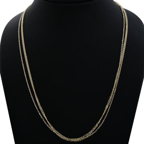 Mehrlagige Ankerkette, 925 Silber vergoldet image number 2