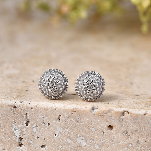 EVER TRUE Wei&szlig;er Diamant Ohrringe Nickelfreies Messing (10-15 Werktage Lieferzeit) image number 1