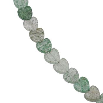Gr&uuml;ner Quarz Halskette ca. 45 cm 925 Silber ca. 63.00 ct