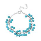 Blauer Howlit Armband ca. Flexibles cm ca. 65.00 ct