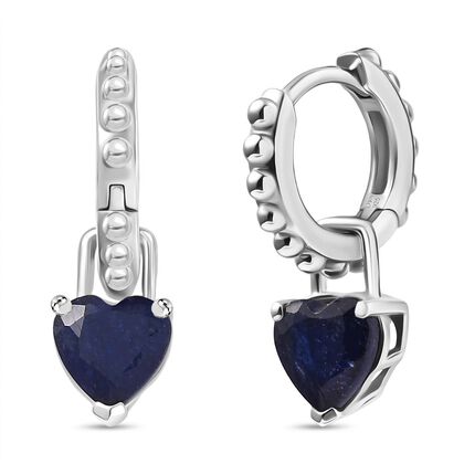 D'Joy Masoala Saphir (Fissure gef&uuml;llt) Ohrringe 925 Silber rhodiniert ca. 2.42 ct