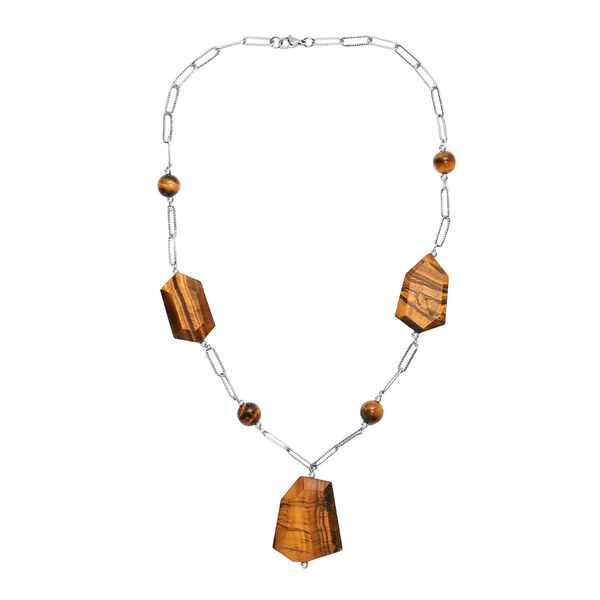 Tigerauge 50cm Halskette - 240 ct. image number 4