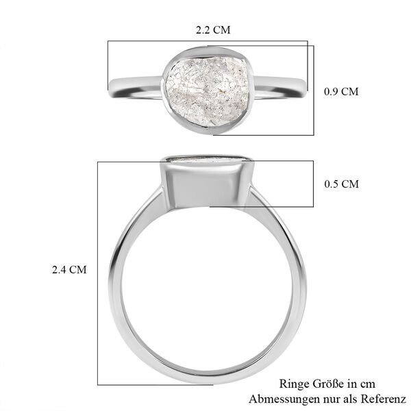 Handgearbeiteter, nat&uuml;rlicher Polki Diamant-Ring - 0,50 ct. image number 7