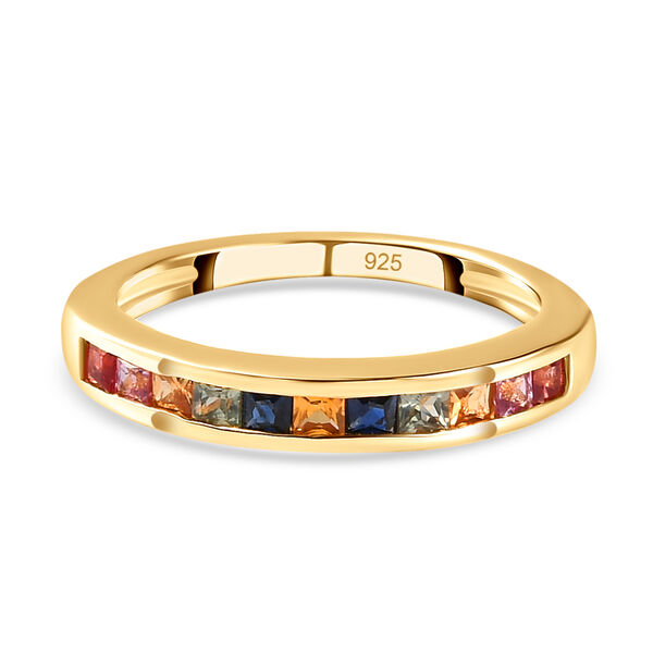 AA mehrfarbiger Saphir-Ring - 0,72 ct.