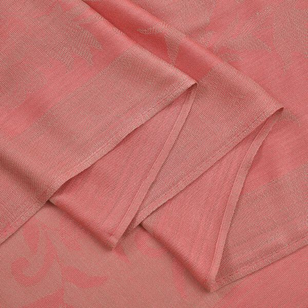 Jacquardgewebter Schal, 170x70cm, Koralle image number 4