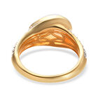 Natürlicher, äthiopischer Opal und Zirkon-Ring, 925 Silber Gelbgold Vermeil  ca. 1,76 ct image number 5