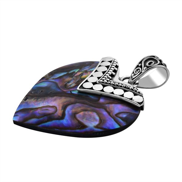 Royal Bali Collection- Abalone Muschel Herz Anhänger- 1 Karat image number 3