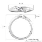 Diamant Ring 925 Silber platiniert  ca. 0,05 ct image number 6