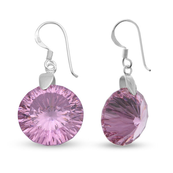 Simulierter Rosa Diamant Ohrh&auml;nger 925 Sterling Silber ca. 51.00 ct&nbsp; image number 3