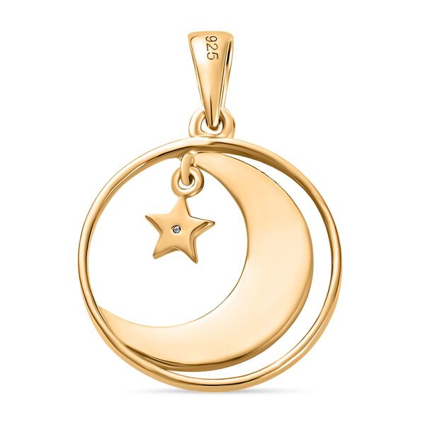 Mondlicht Magie Anhänger in vergoldetem Silber image number 5